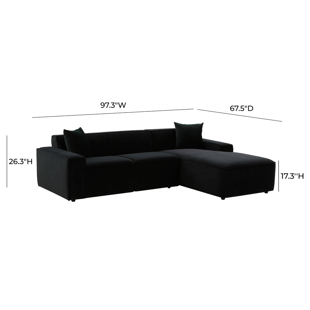 Olafur 2-Piece Performance Fabric L-Shaped Sectional