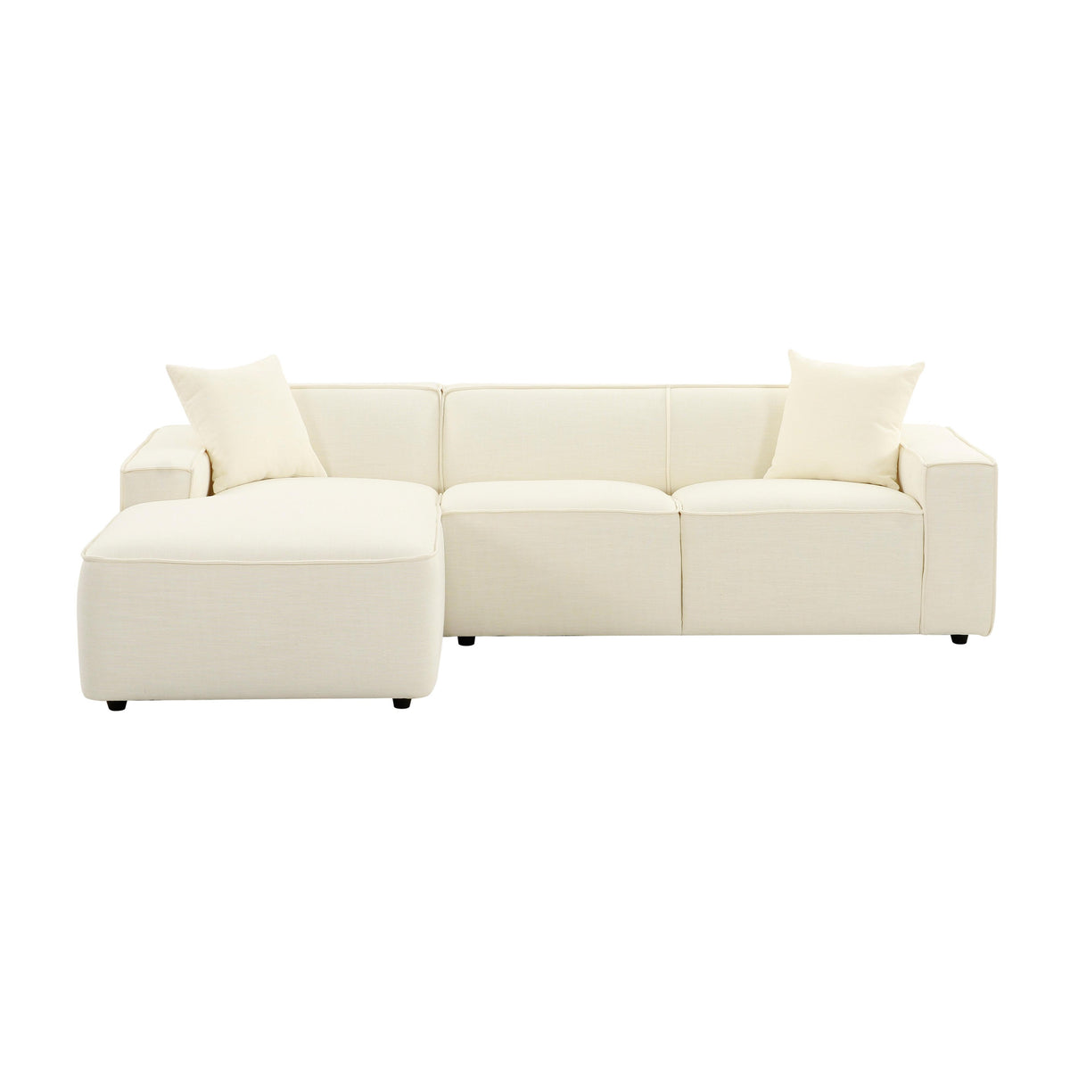Olafur 2-Piece Performance Fabric L-Shaped Sectional