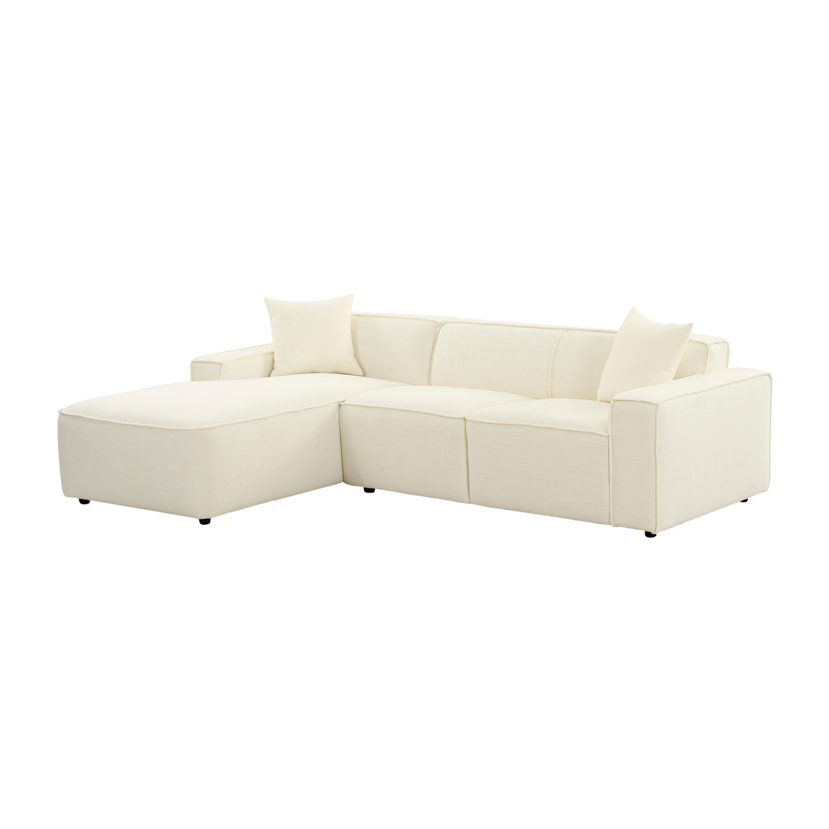 Olafur 2-Piece Performance Fabric L-Shaped Sectional