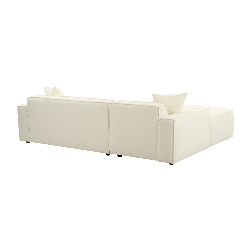 Olafur 2-Piece Performance Fabric L-Shaped Sectional