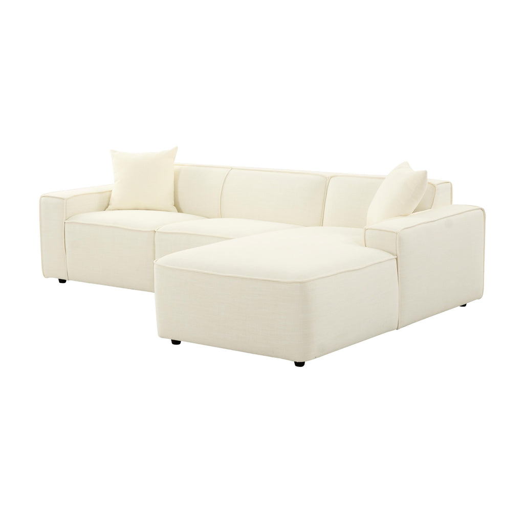 Olafur 2-Piece Performance Fabric L-Shaped Sectional