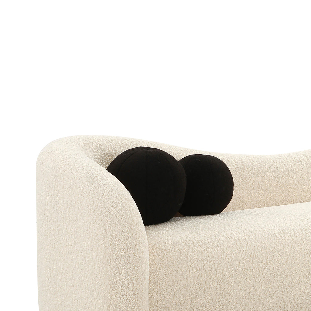 Leonie 102.5" Faux Shearling Sofa