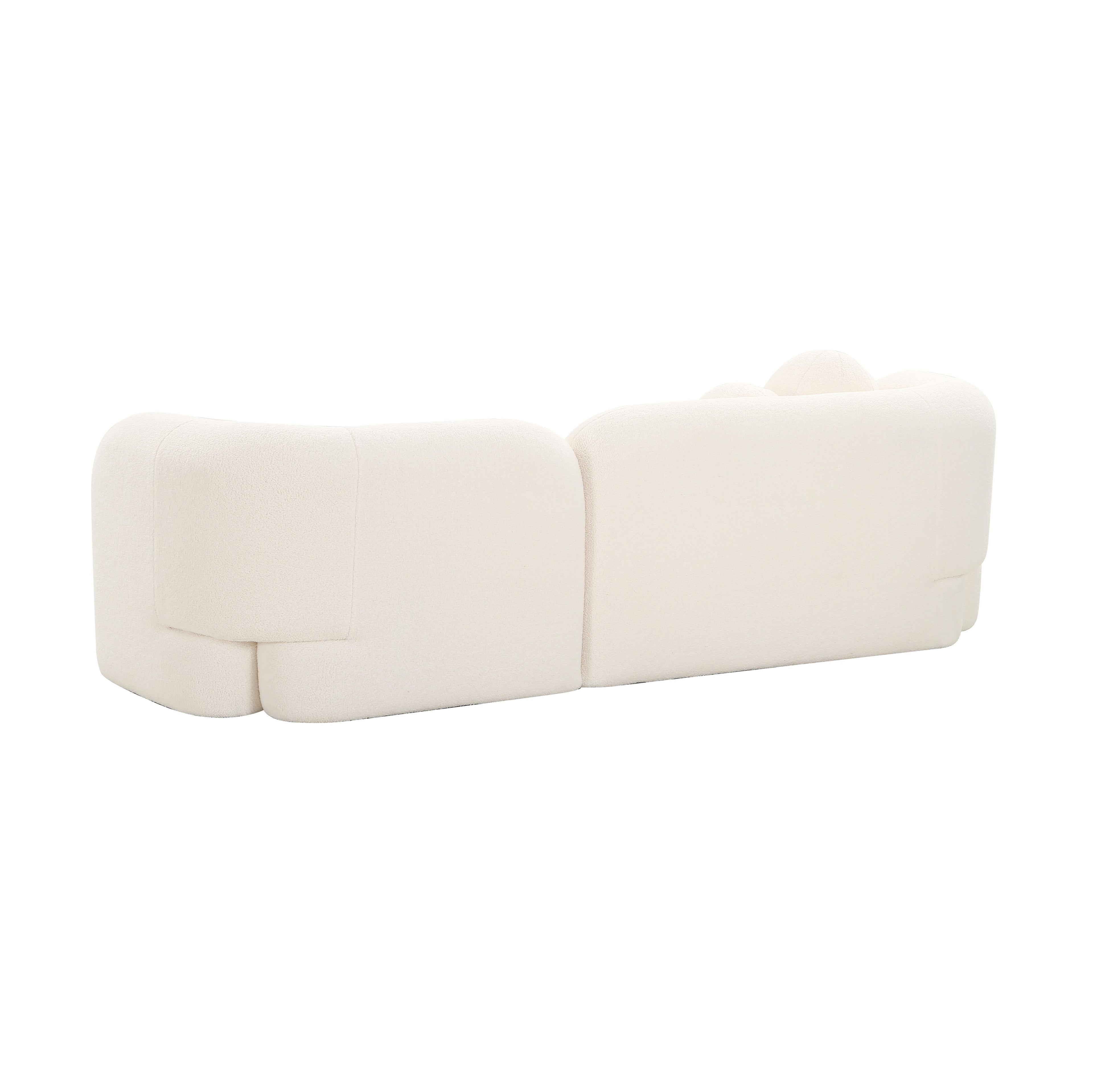 Amelie 91" Contract-Grade Faux Fur Sofa