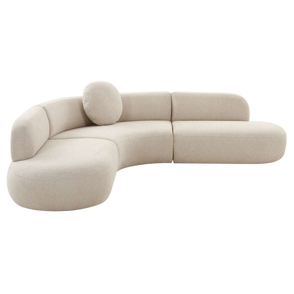 Broohah 3-Piece Performance Fabric L-Shaped Sectional
