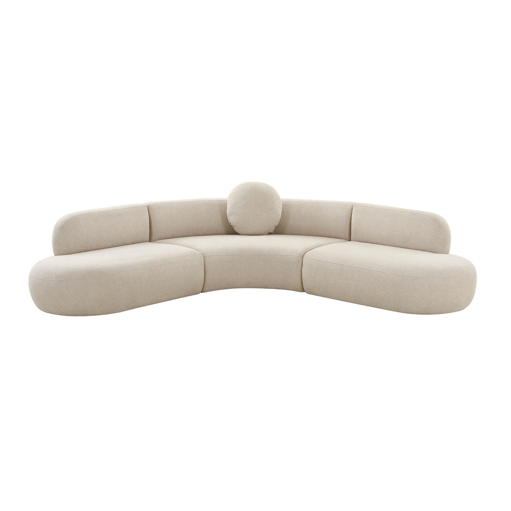 Broohah 3-Piece Performance Fabric L-Shaped Sectional