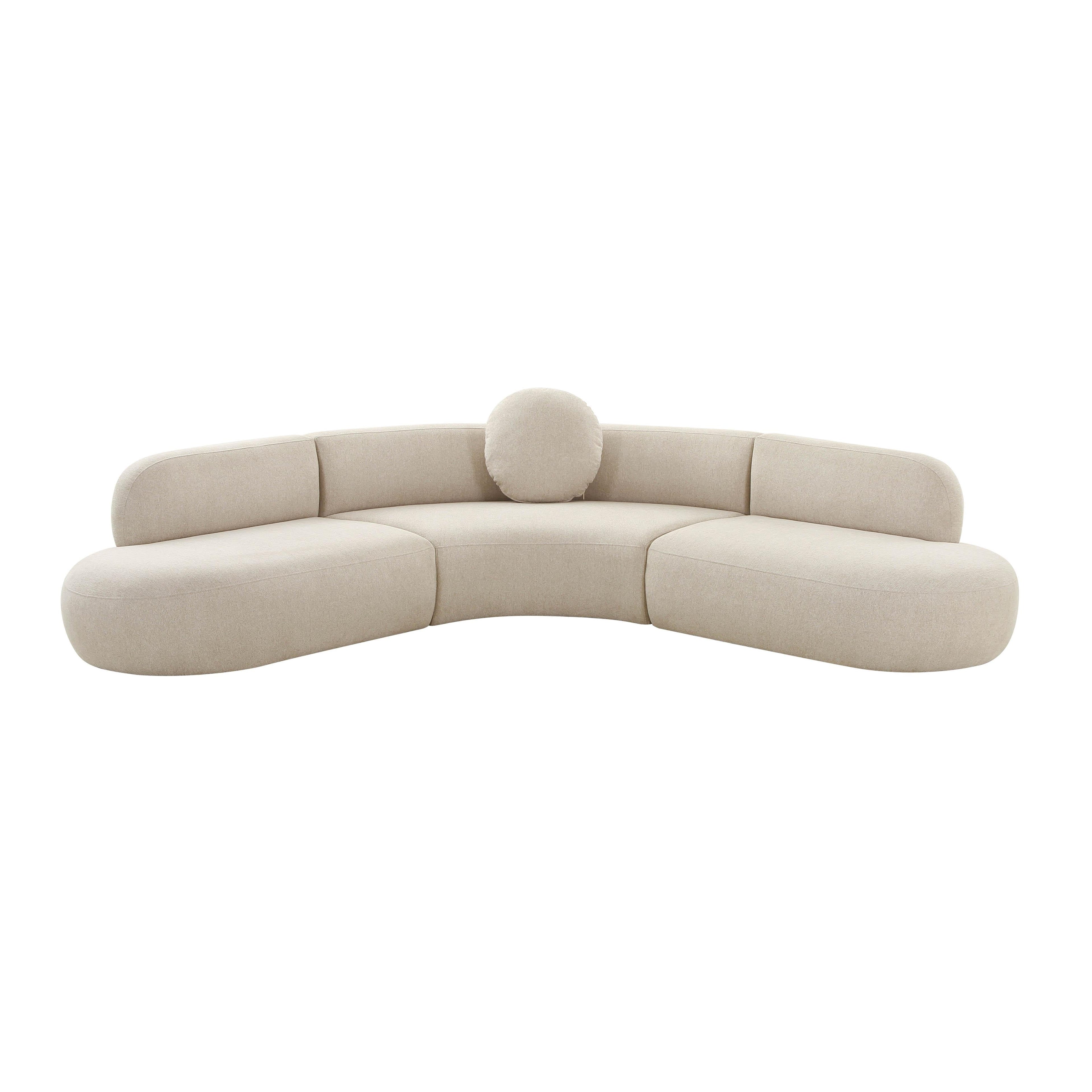 Broohah 3-Piece Performance Fabric L-Shaped Sectional