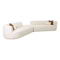 Fickle 3-Piece Cream Performance Boucle Modular Sectional
