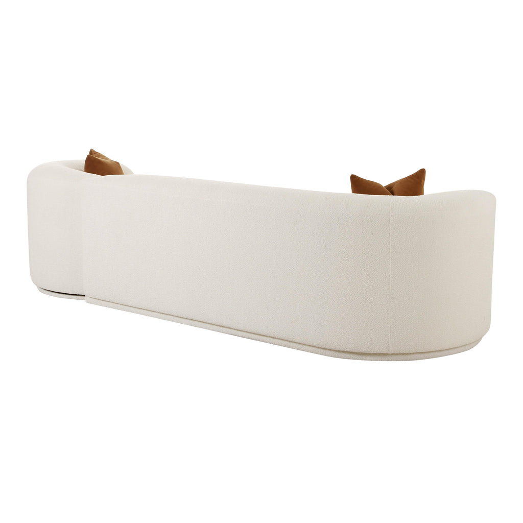 Fickle Cream Performance Boucle 2-Piece Modular Sofa