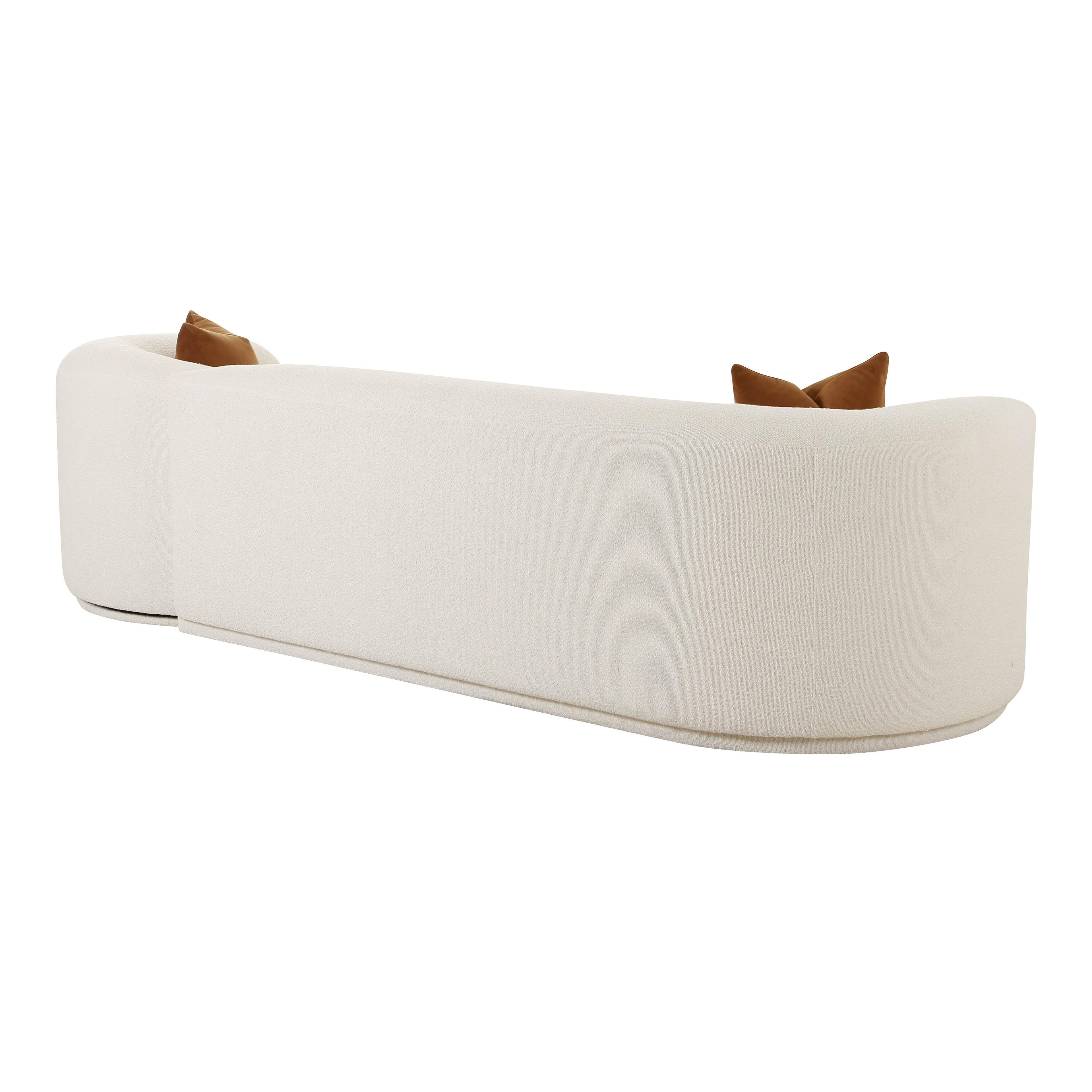 Fickle Cream Performance Boucle 2-Piece Modular Sofa