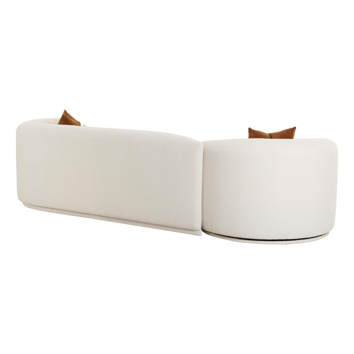 Fickle Cream Performance Boucle 2-Piece Modular Sofa
