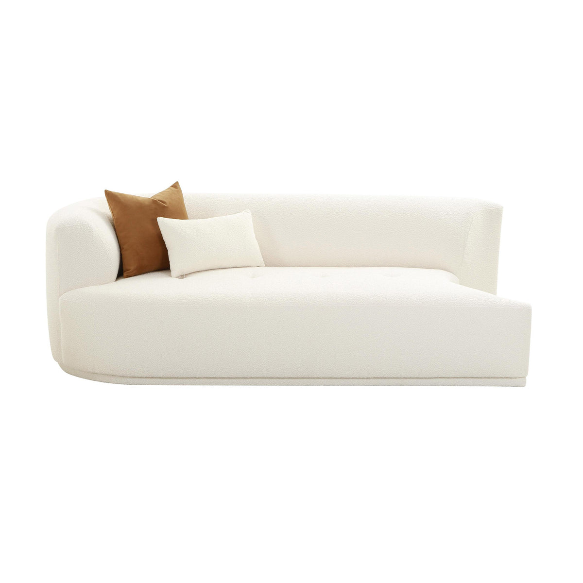 Fickle 82.5" Cream Performance Boucle Modular Loveseat