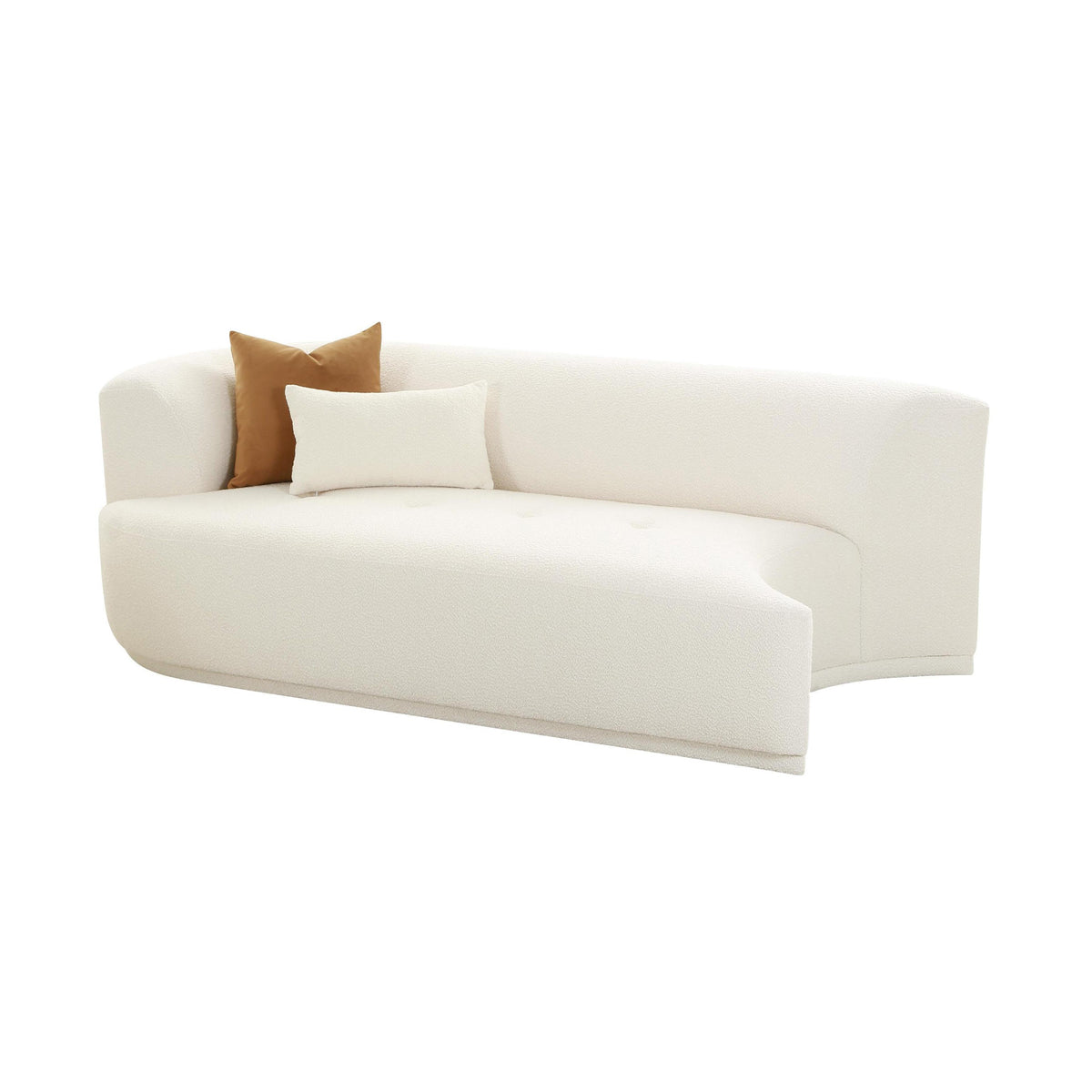Fickle 82.5" Cream Performance Boucle Modular Loveseat
