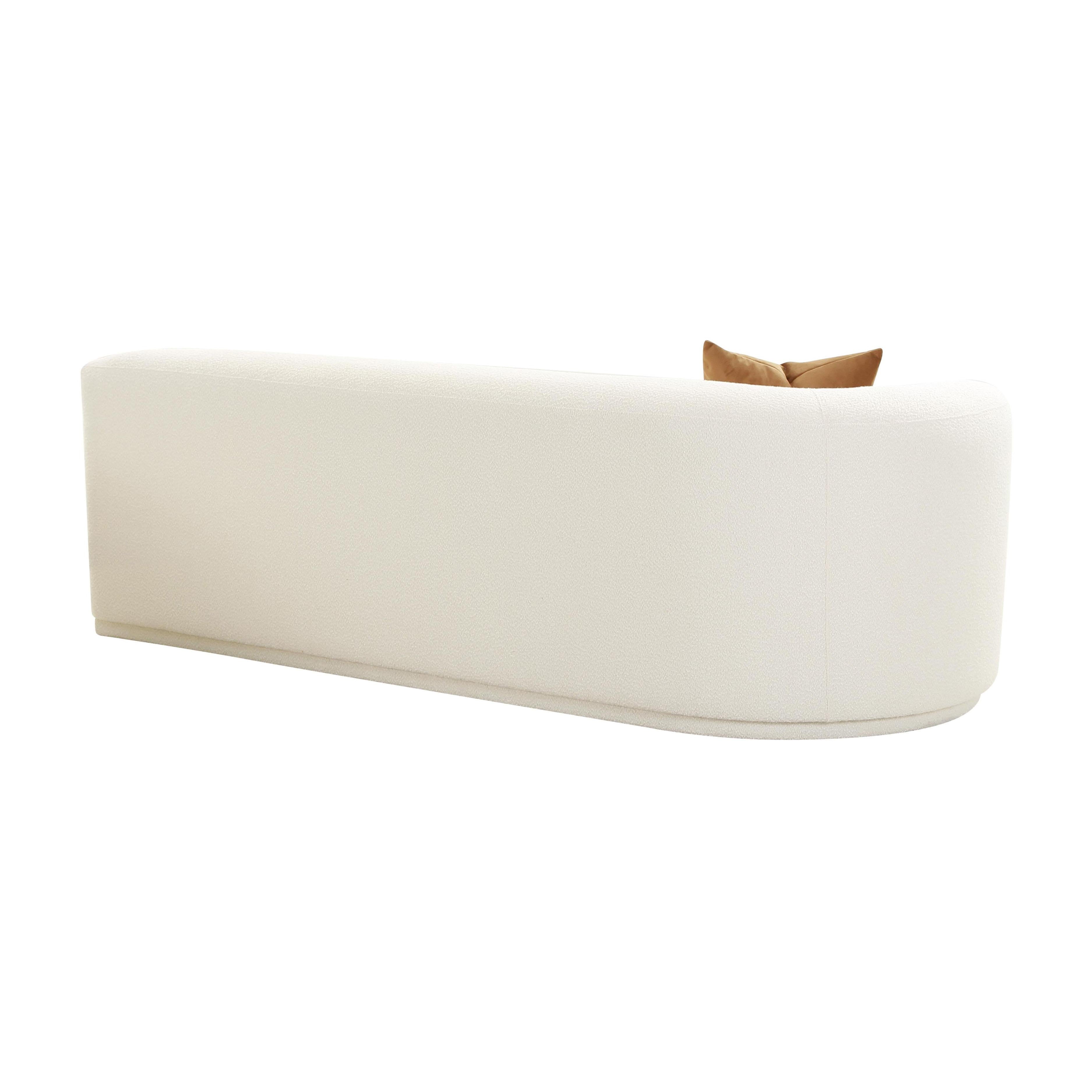 Fickle 82.5" Cream Performance Boucle Modular Loveseat