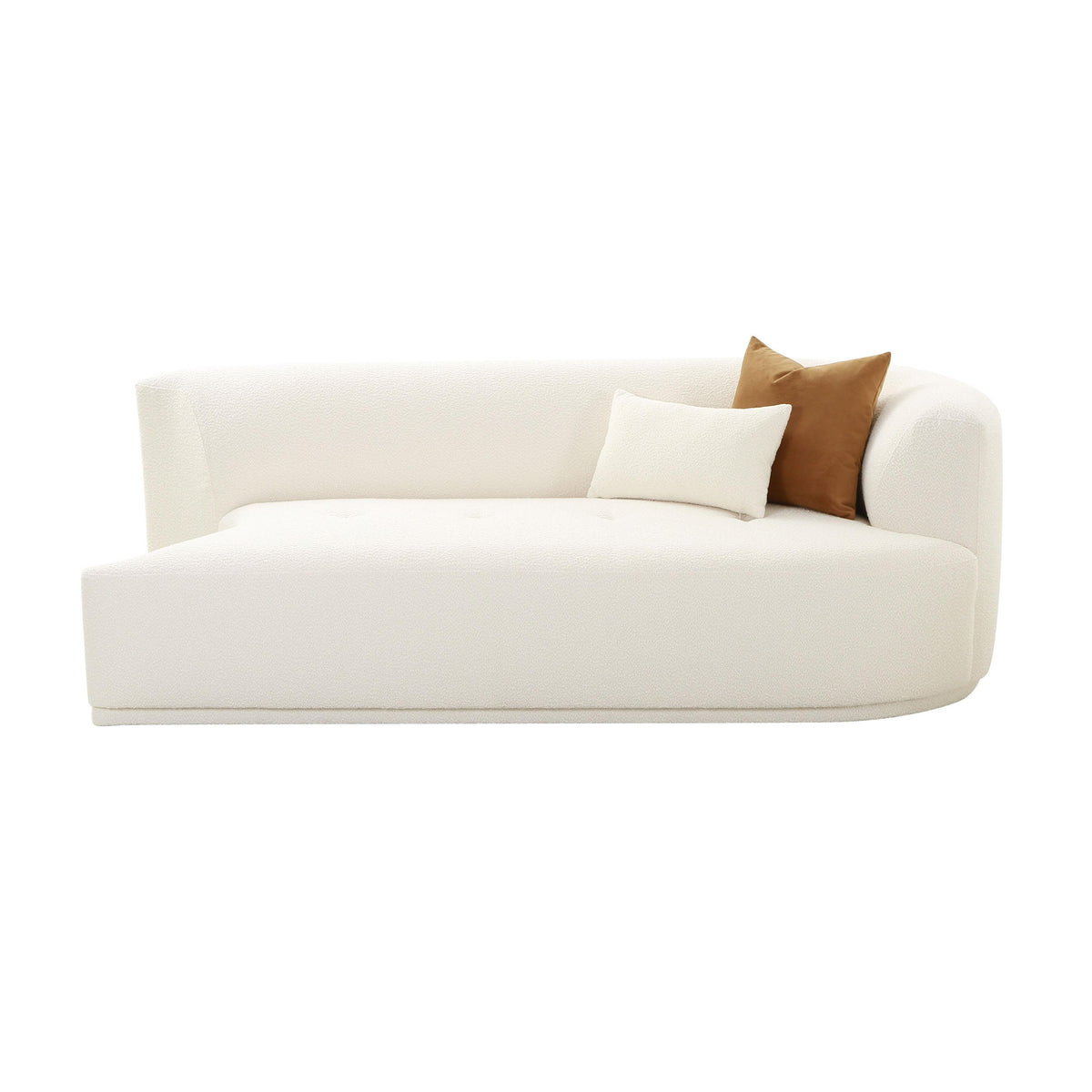 Fickle 82.5" Cream Performance Boucle Modular Loveseat