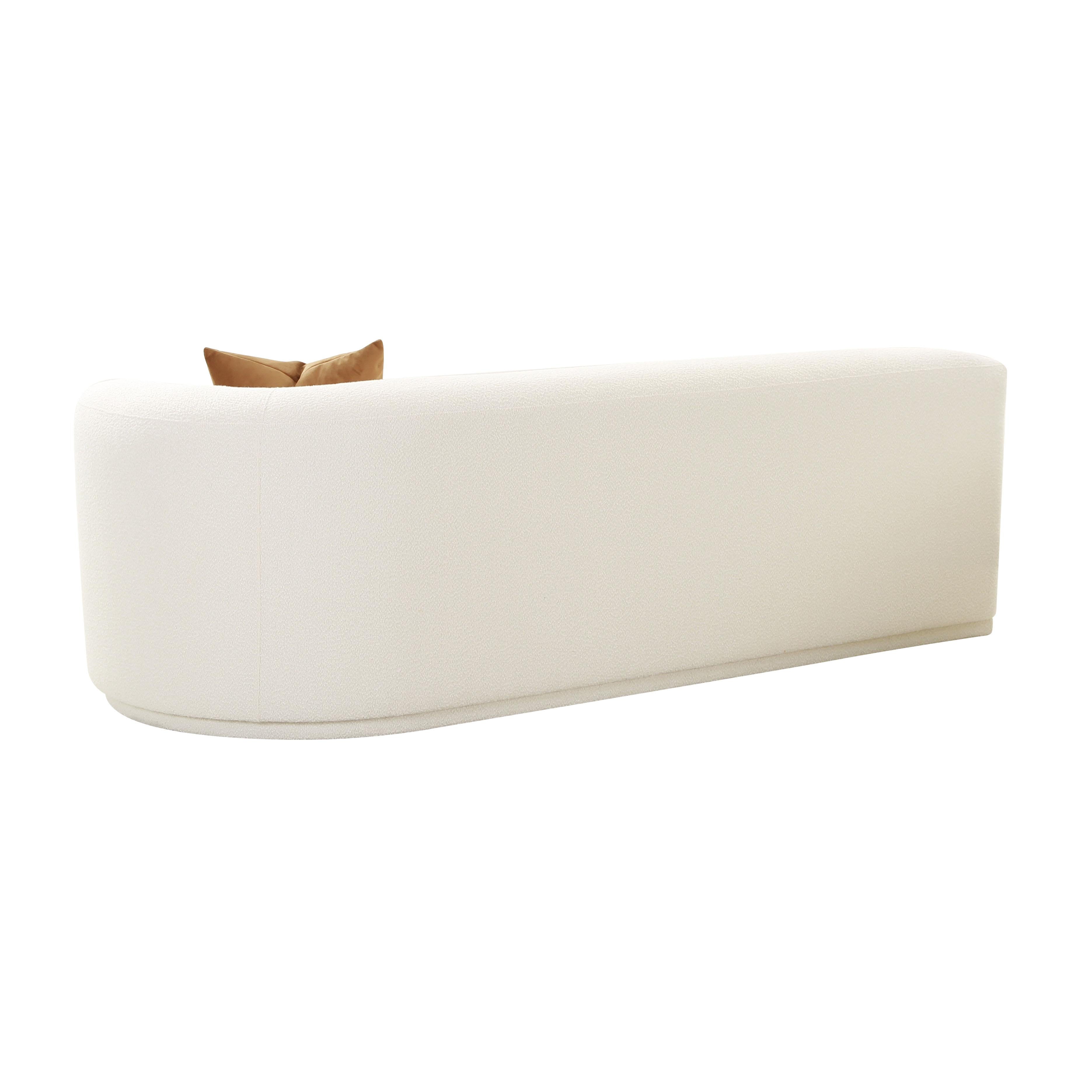 Fickle 82.5" Cream Performance Boucle Modular Loveseat