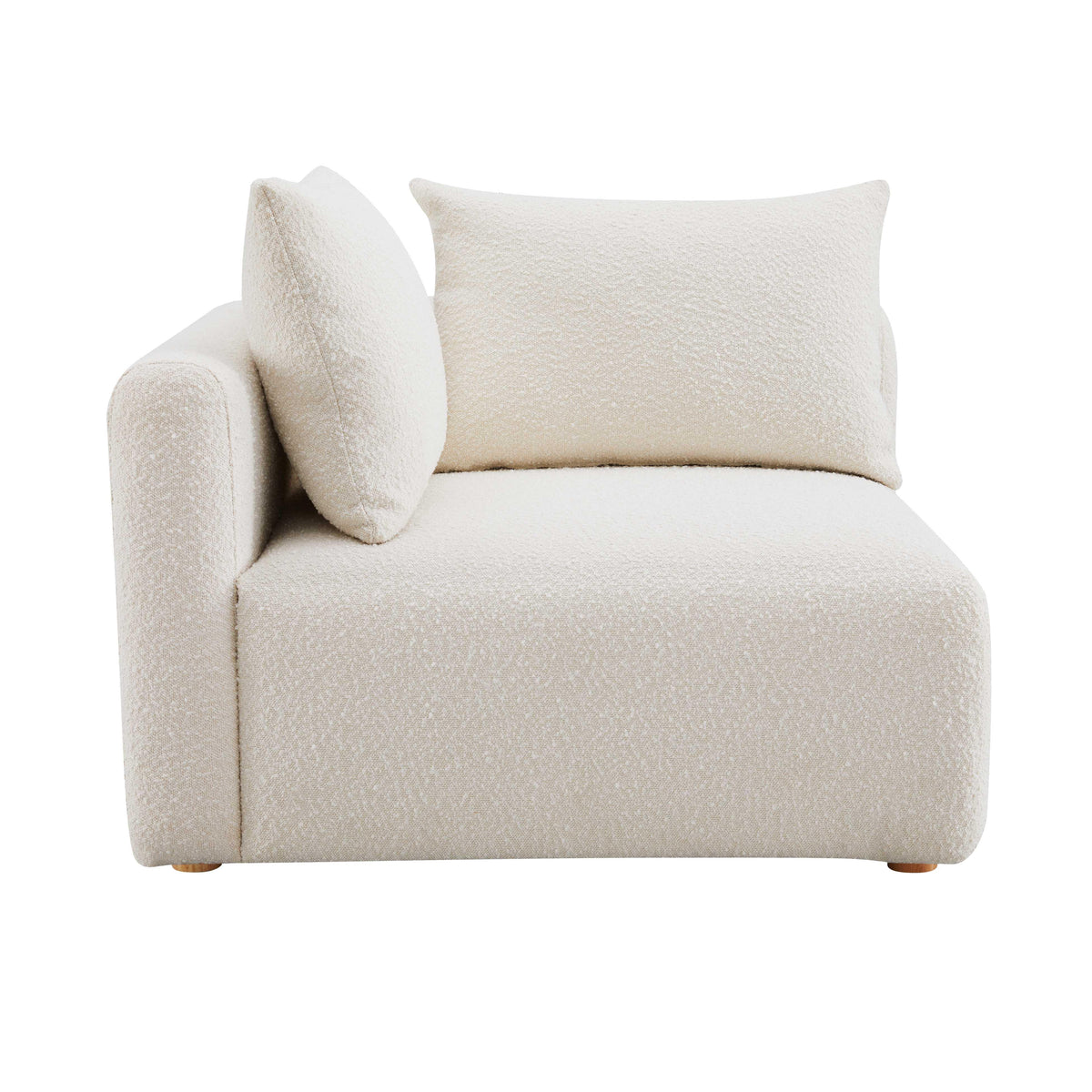 Hangover Cream Performance Boucle Modular Corner Chair