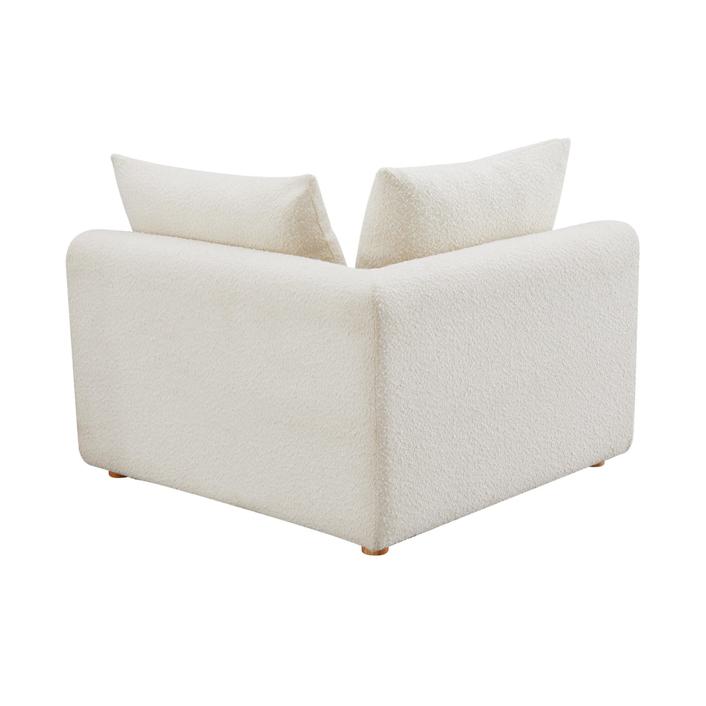 Hangover Cream Performance Boucle Modular Corner Chair