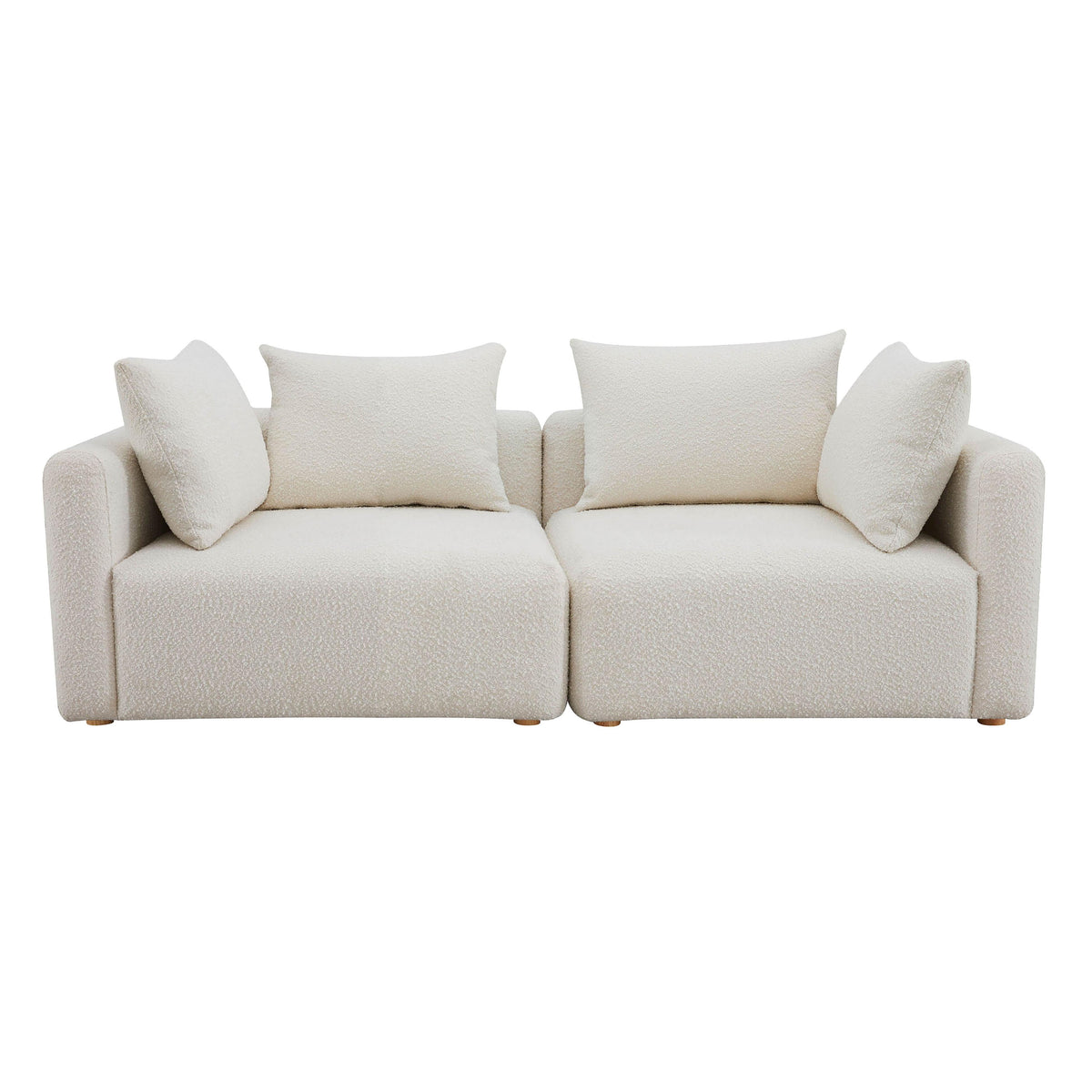 Hangover 81" Modular Loveseat — Cream null