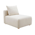 Hangover Cream Performance Linen Modular Armless Chair