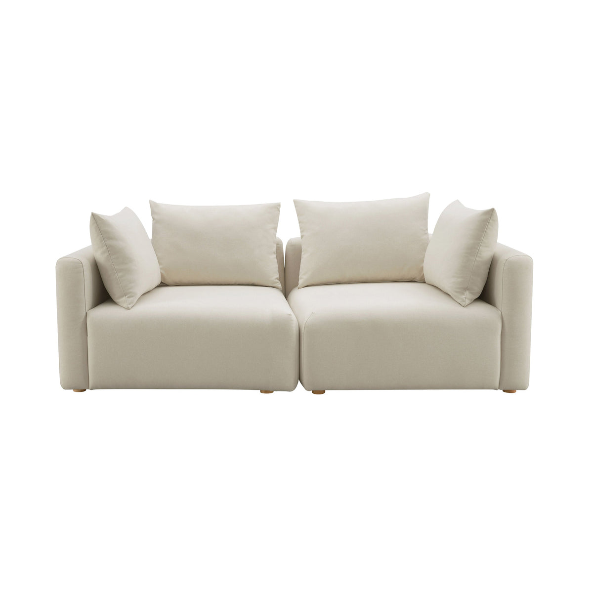 Hangover 81" Modular Loveseat — Off-White null