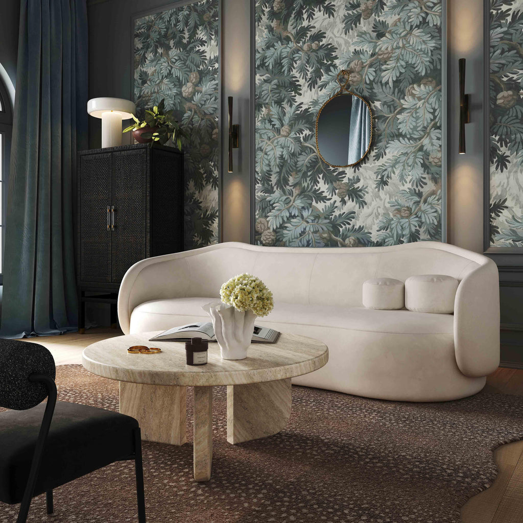 Circe 92.5" Performance Textured Velvet Sofa