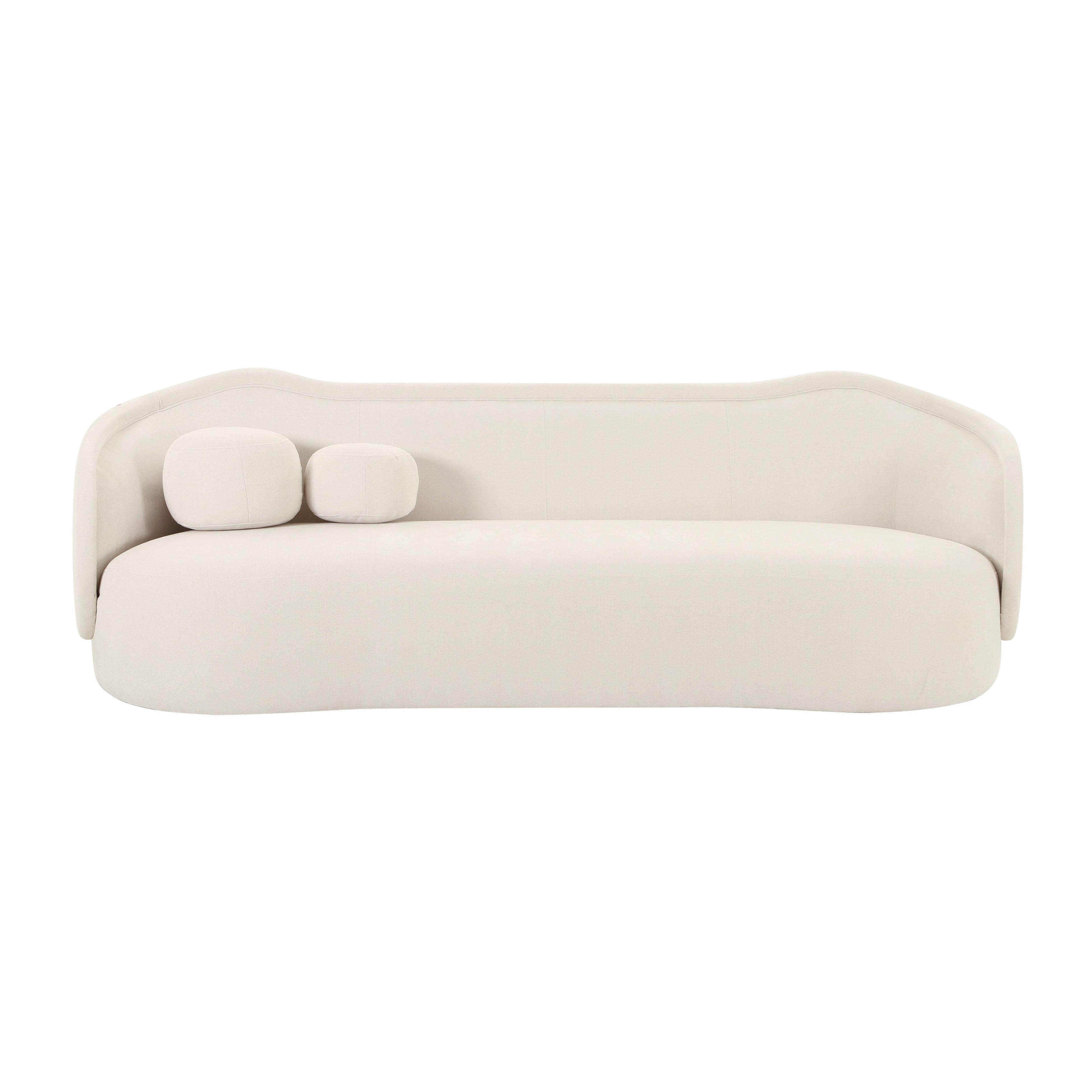 Circe 92.5" Performance Textured Velvet Sofa