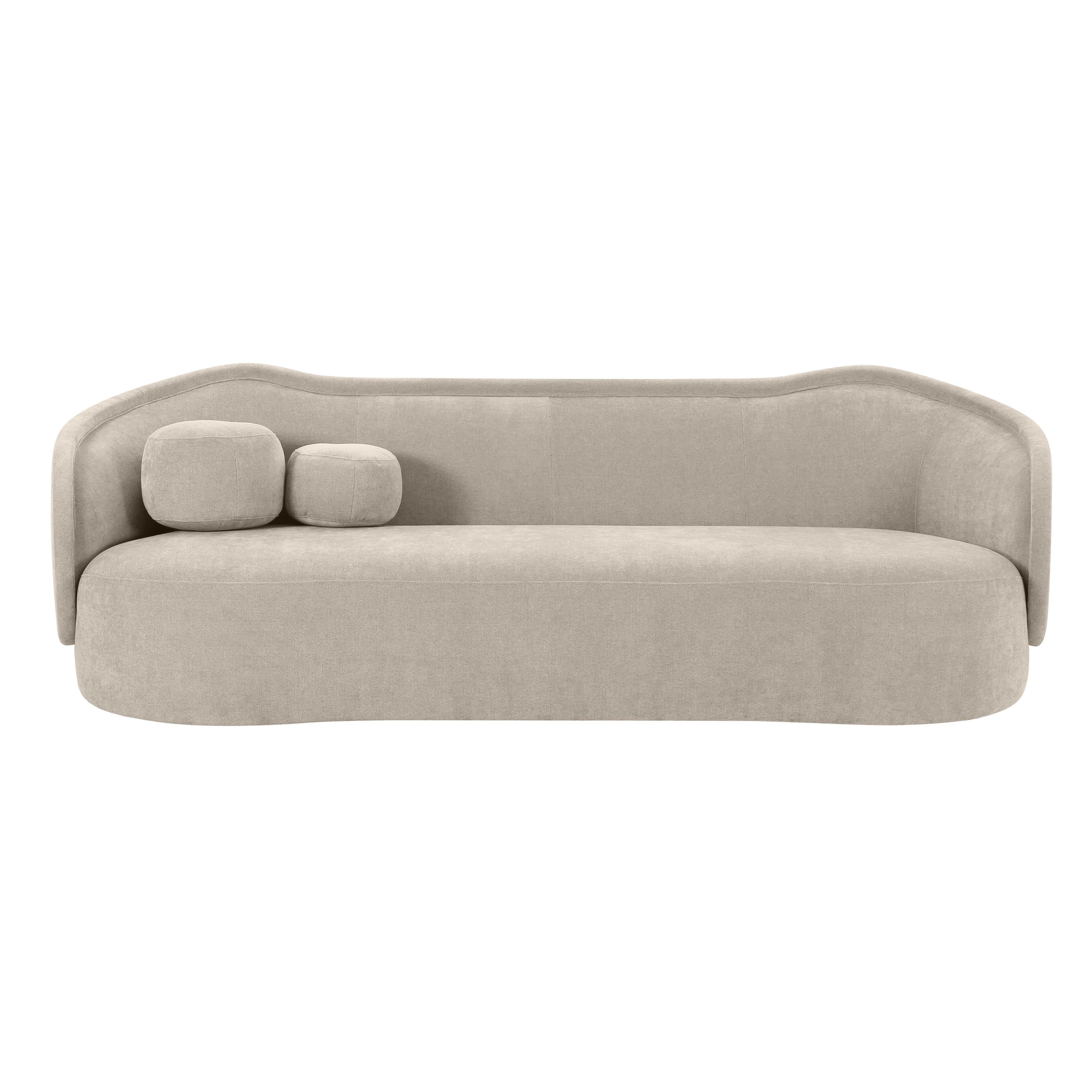 Circe 92.5" Performance Textured Velvet Sofa
