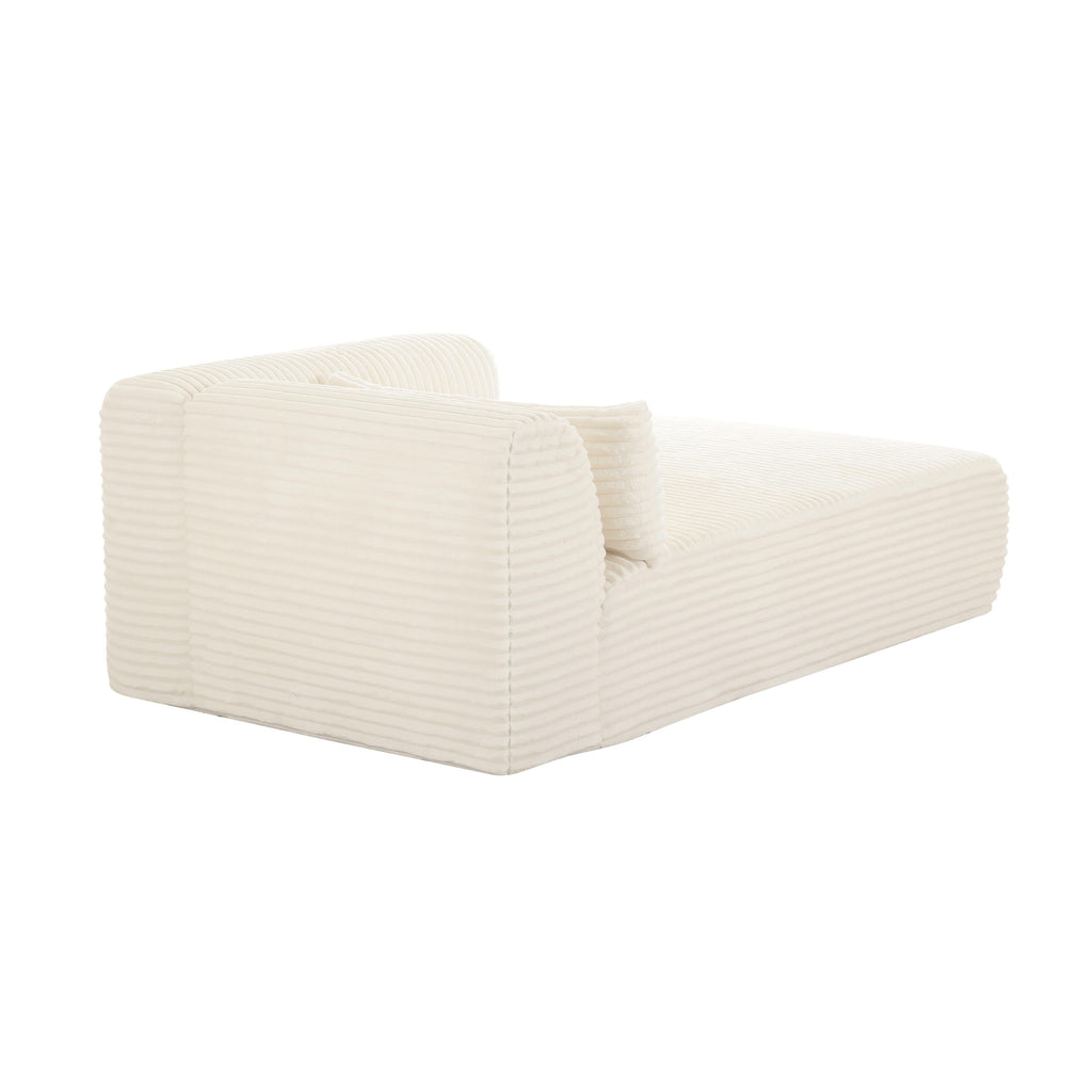 Tarra 71" Fluffy Oversized Performance Corduroy Modular Chaise