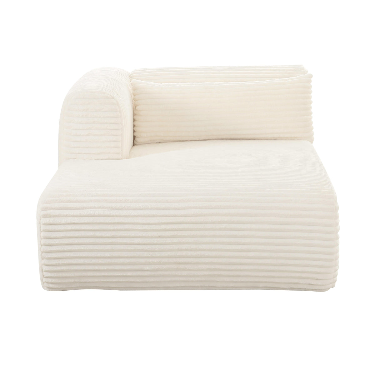 Tarra 71" Fluffy Oversized Performance Corduroy Modular Chaise
