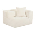 Tarra Fluffy Oversized Performance Corduroy Modular Corner Chair
