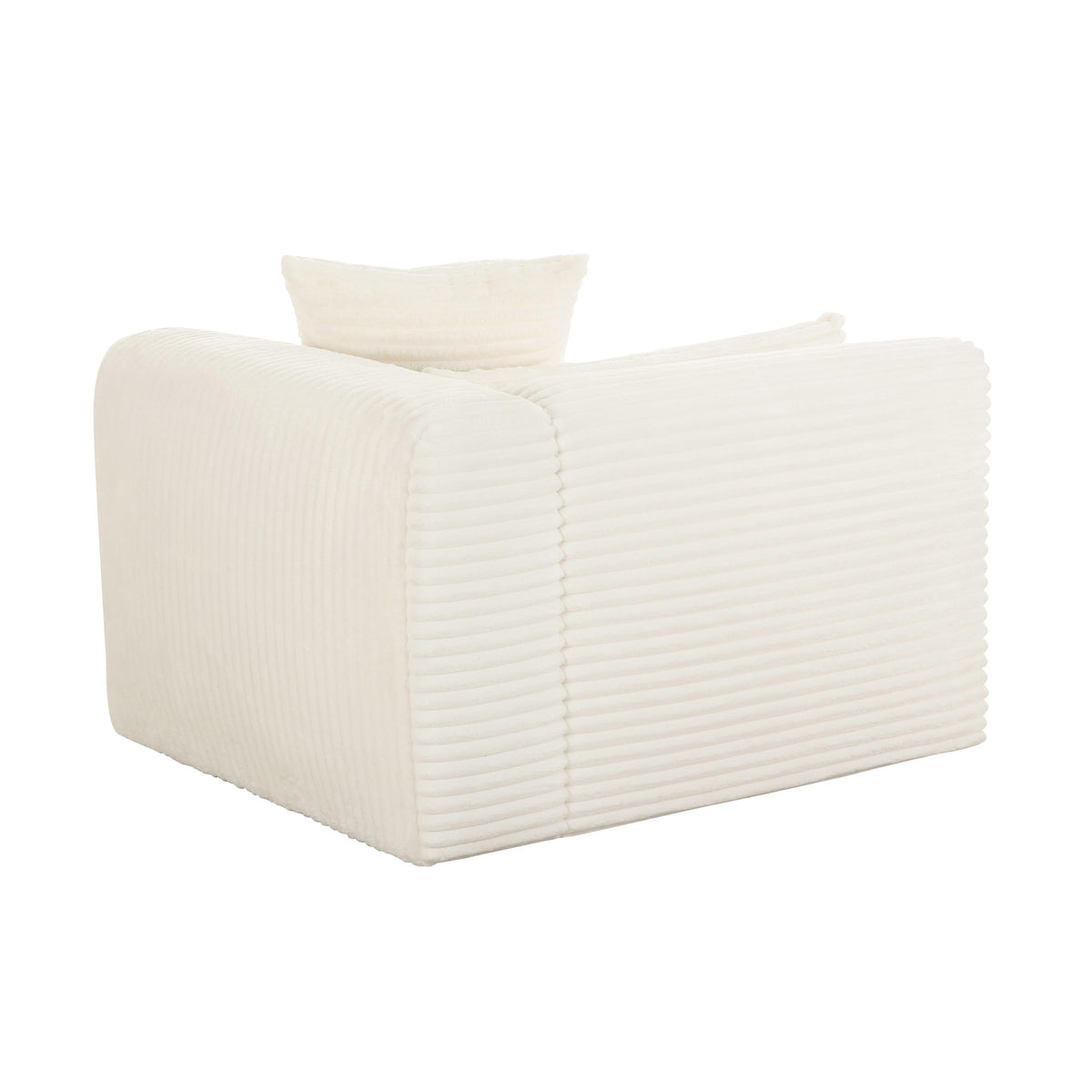 Tarra Fluffy Oversized Performance Corduroy Modular Corner Chair