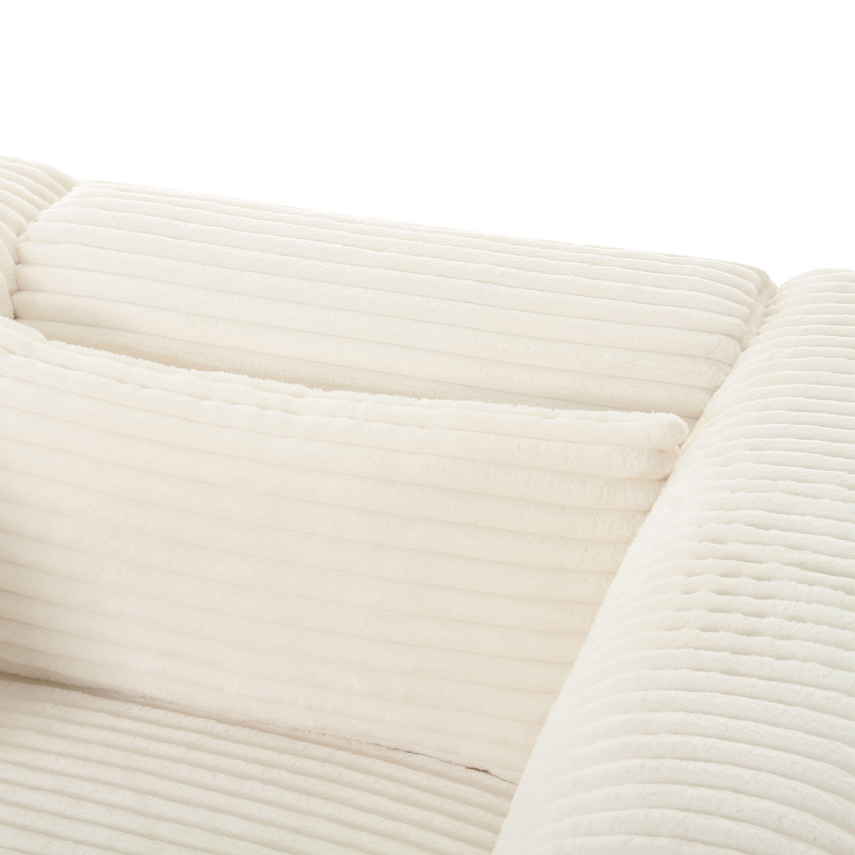 Tarra 118" Fluffy Oversized Performance Corduroy Modular Sofa