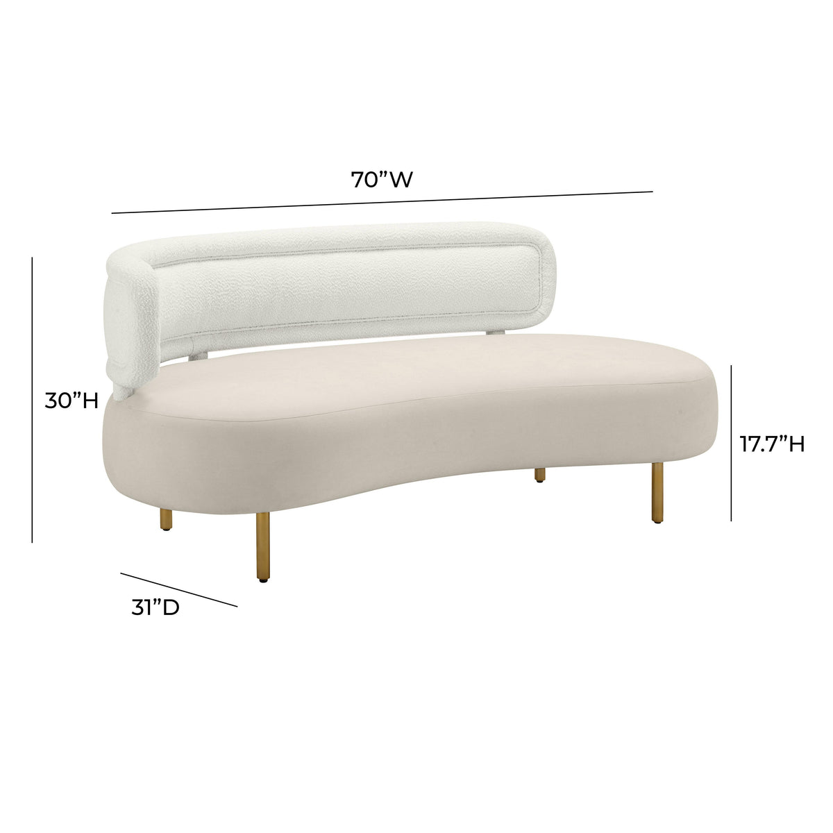 Tischa 70" Performance Fabric Sofa