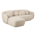 Misty 2-Piece Cream Performance Boucle L-Shaped Sectional