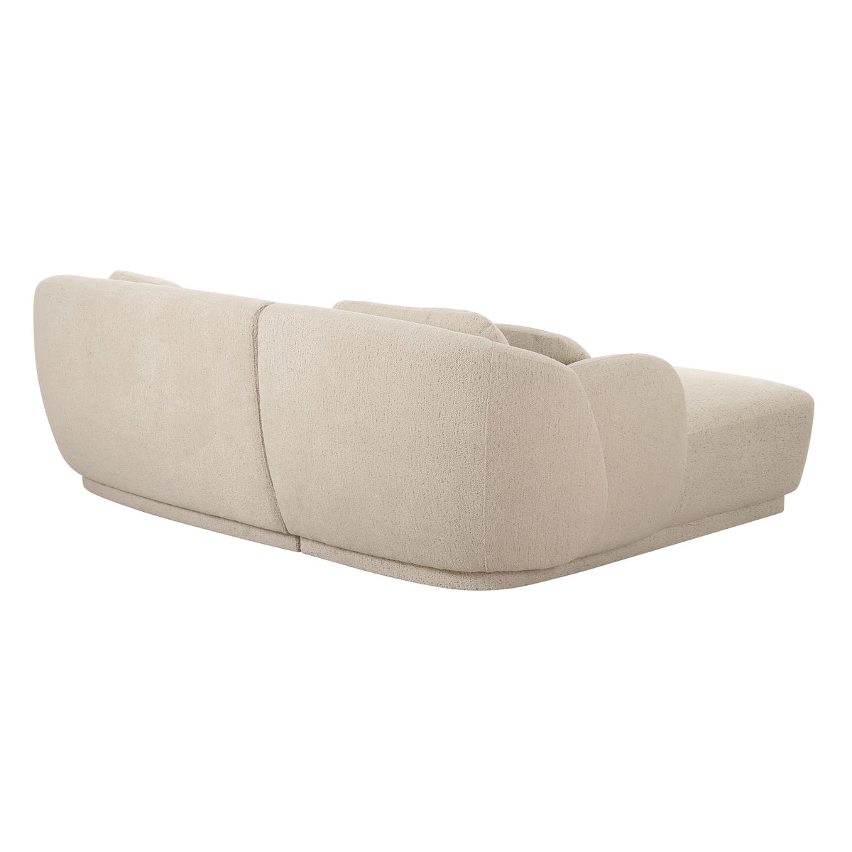 Misty 2-Piece Cream Performance Boucle L-Shaped Sectional