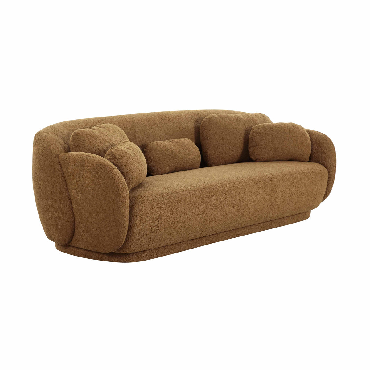 Misty 90" Performance Boucle Sofa — Brown null