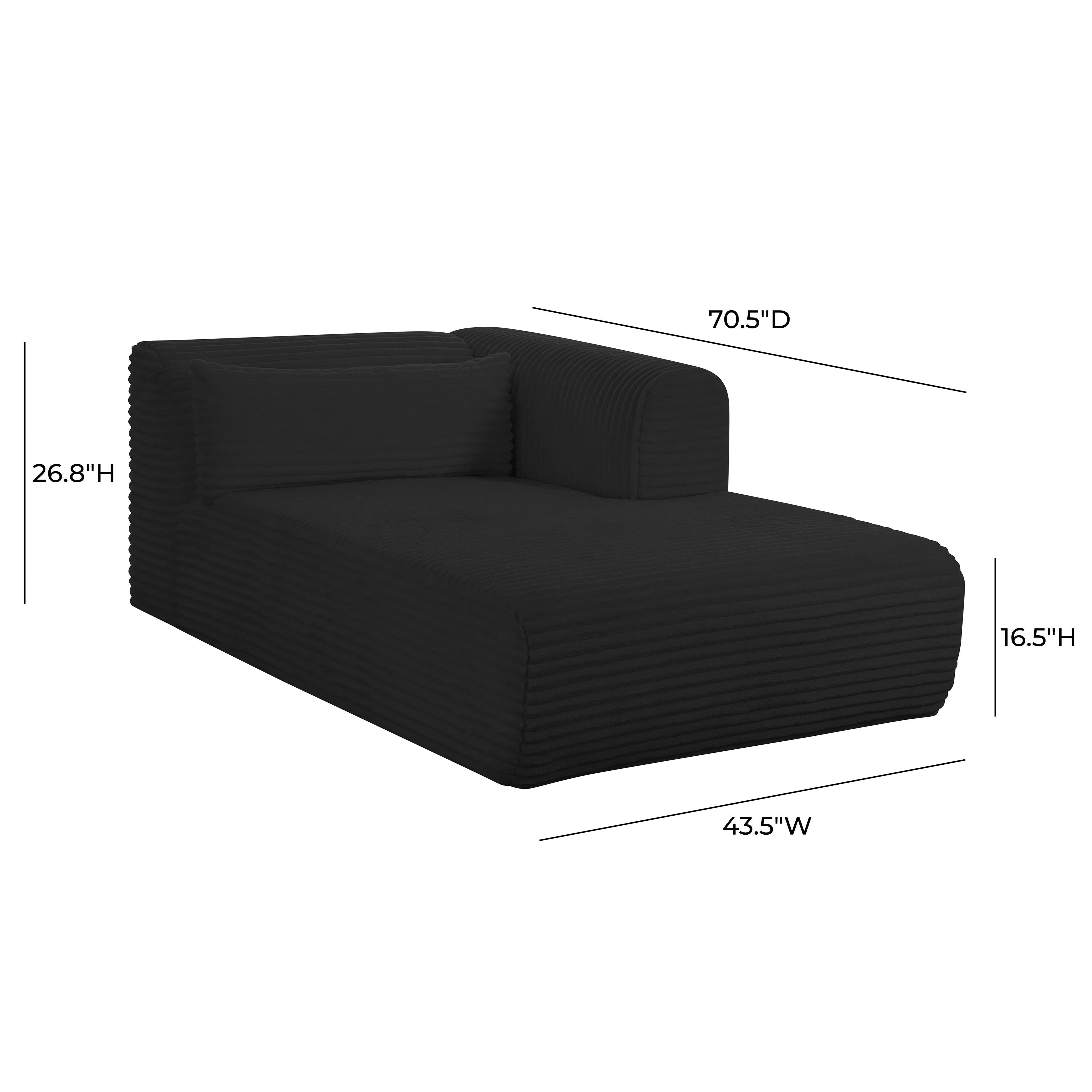 Tarra 71" Fluffy Oversized Performance Corduroy Modular Chaise