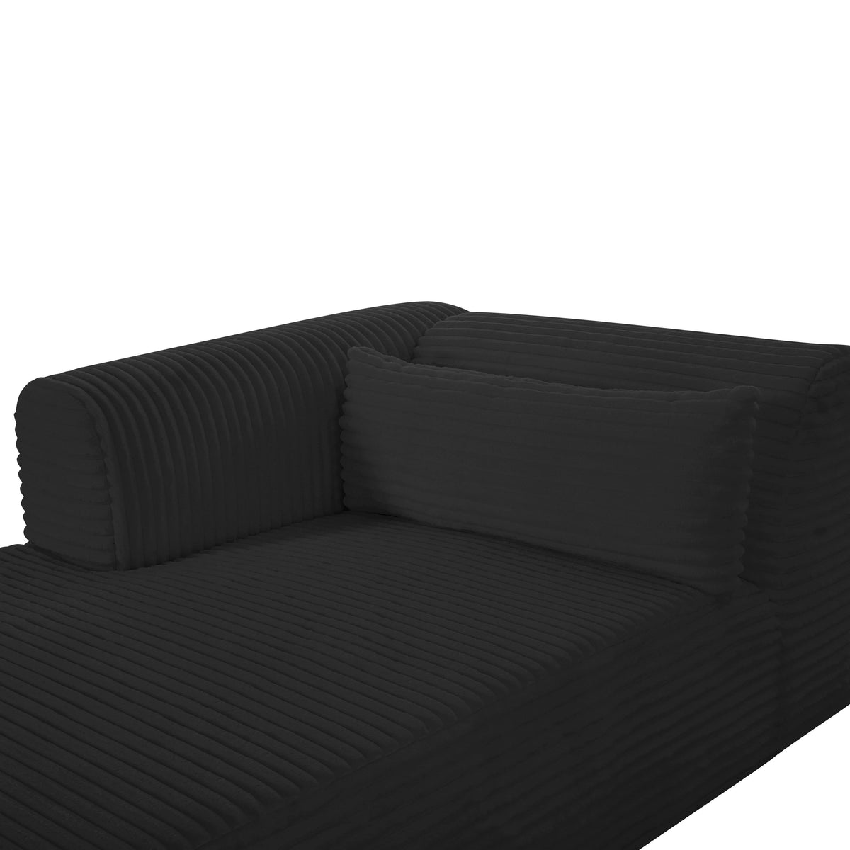 Tarra 71" Fluffy Oversized Performance Corduroy Modular Chaise