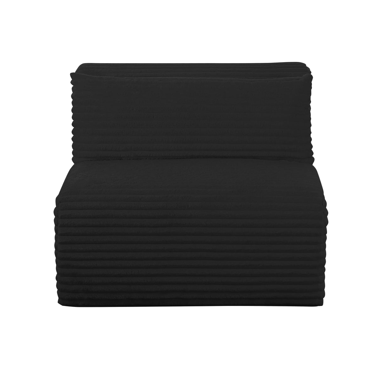 Tarra Fluffy Oversized Performance Corduroy Modular Armless Chair