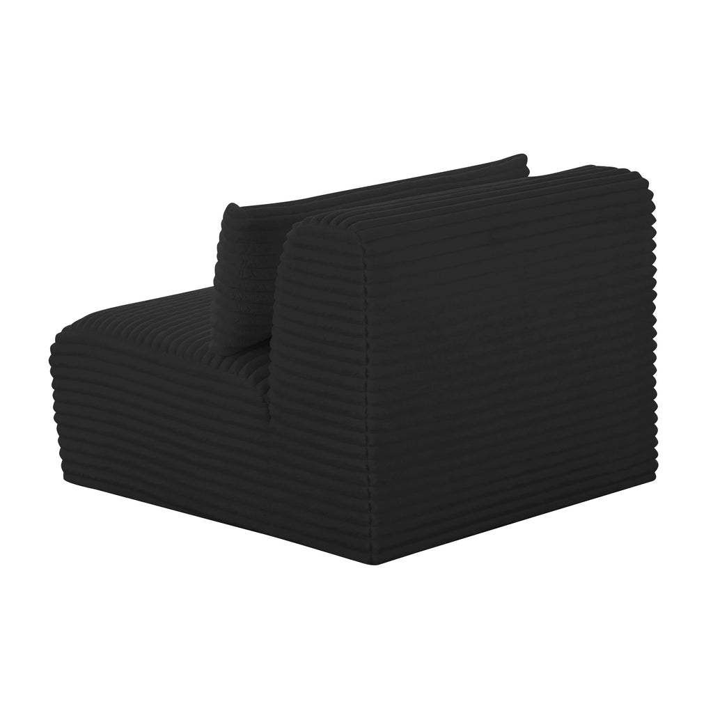 Tarra Fluffy Oversized Performance Corduroy Modular Armless Chair