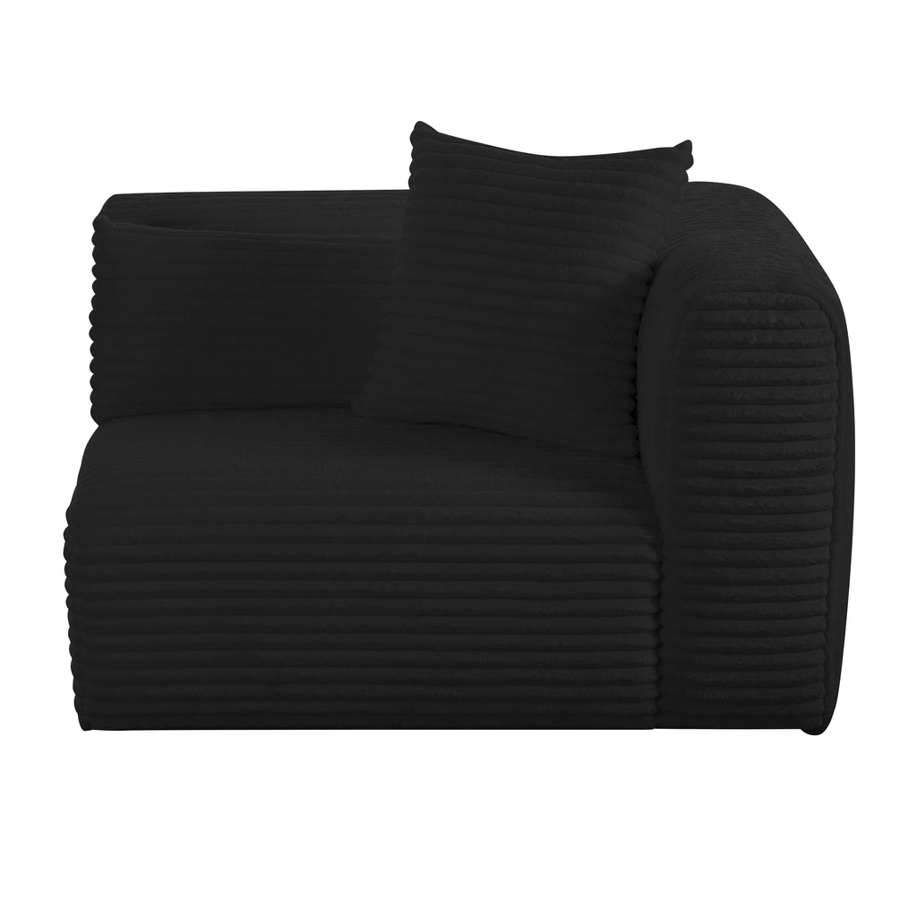 Tarra Fluffy Oversized Performance Corduroy Modular Corner Chair