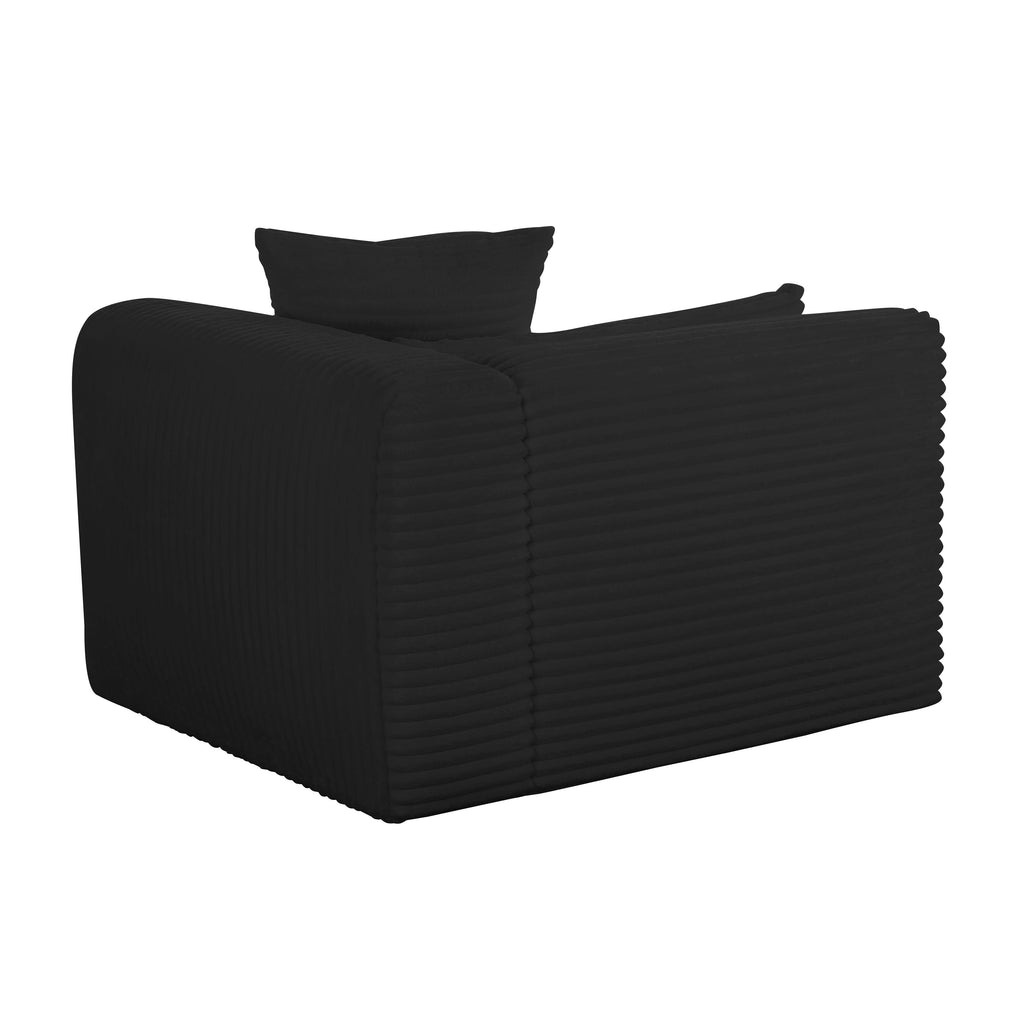 Tarra Fluffy Oversized Performance Corduroy Modular Corner Chair