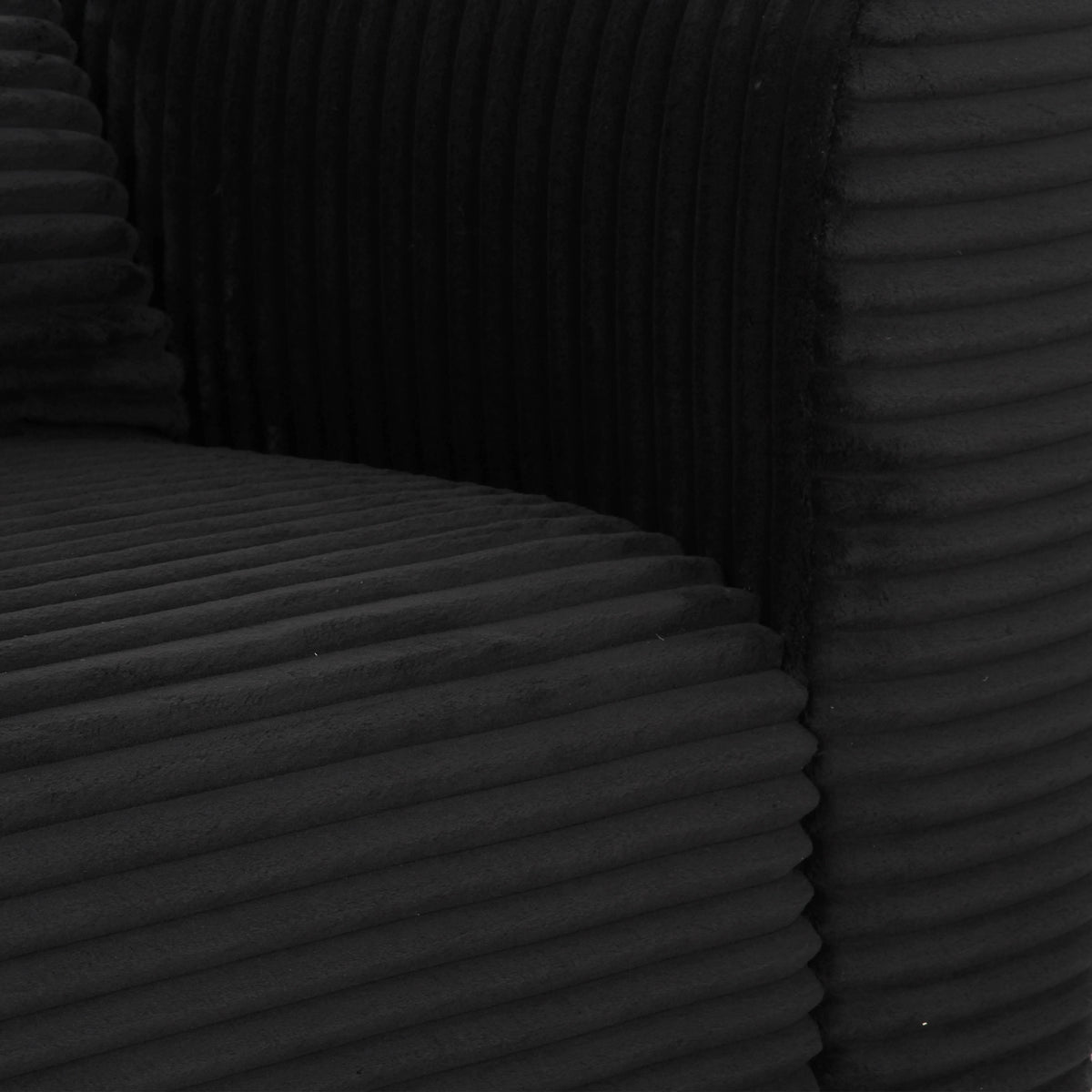 Tarra Fluffy Oversized Performance Corduroy Modular Corner Chair