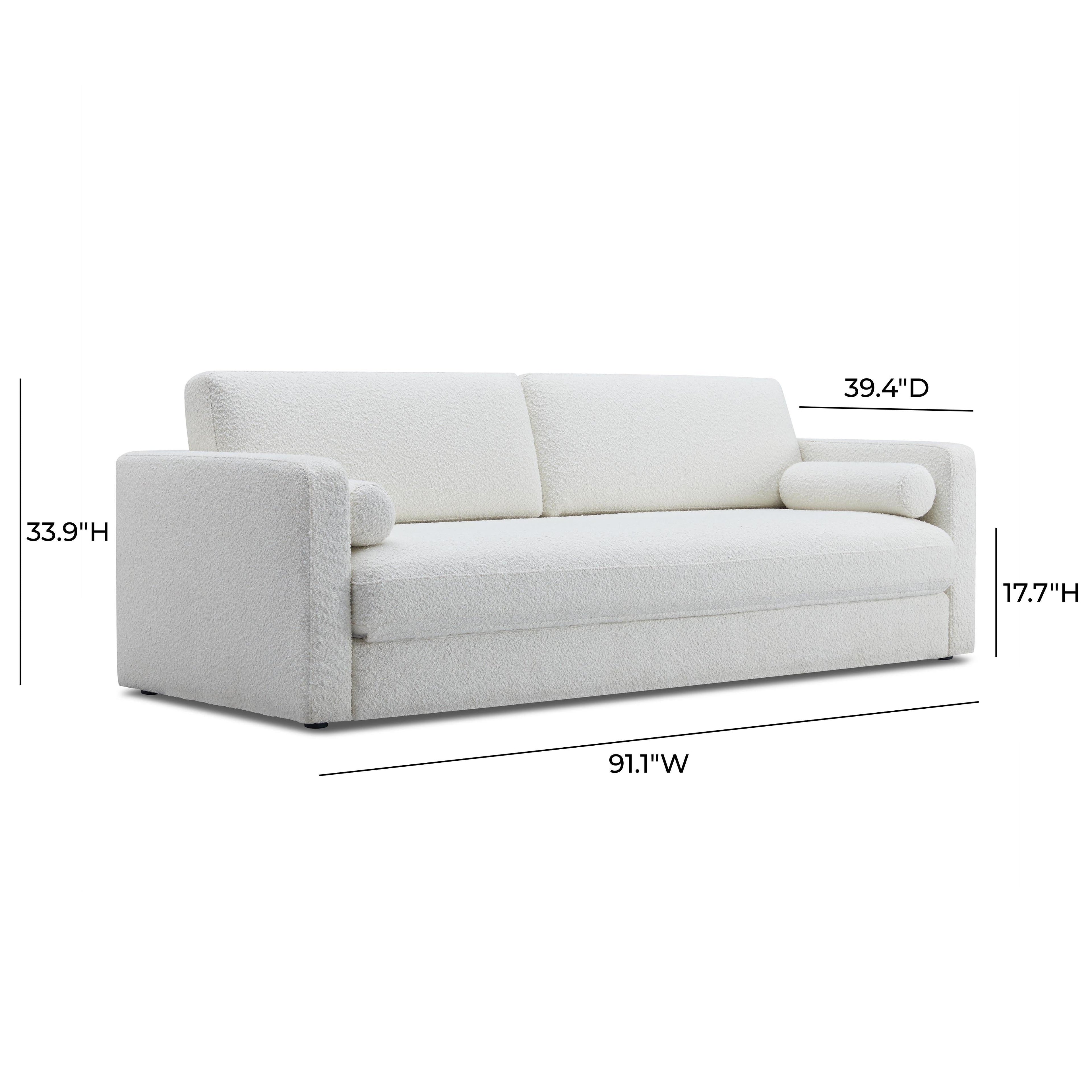 Ryan 91" Performance Boucle Sleeper Sofa