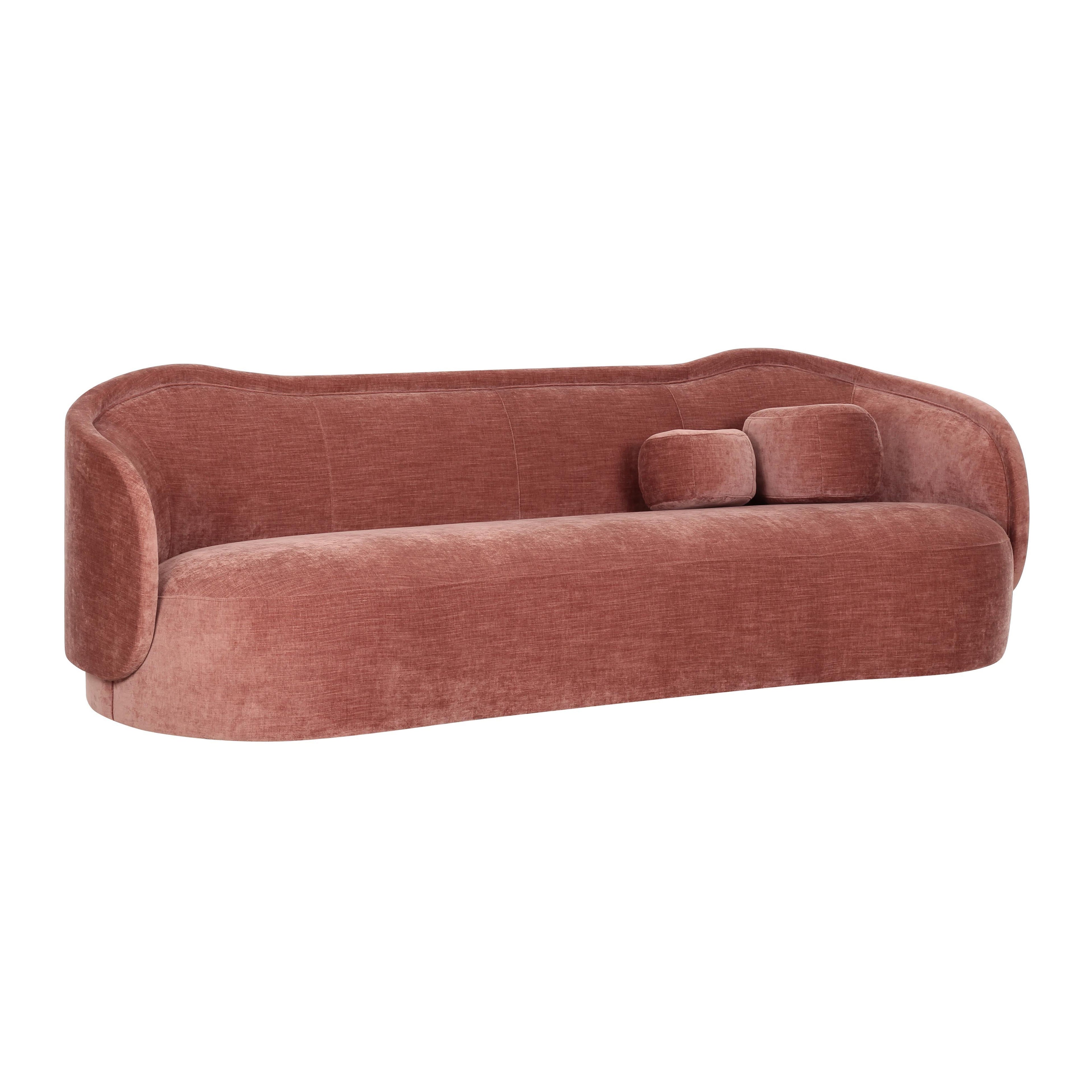 Circe 92.5" Performance Textured Velvet Sofa