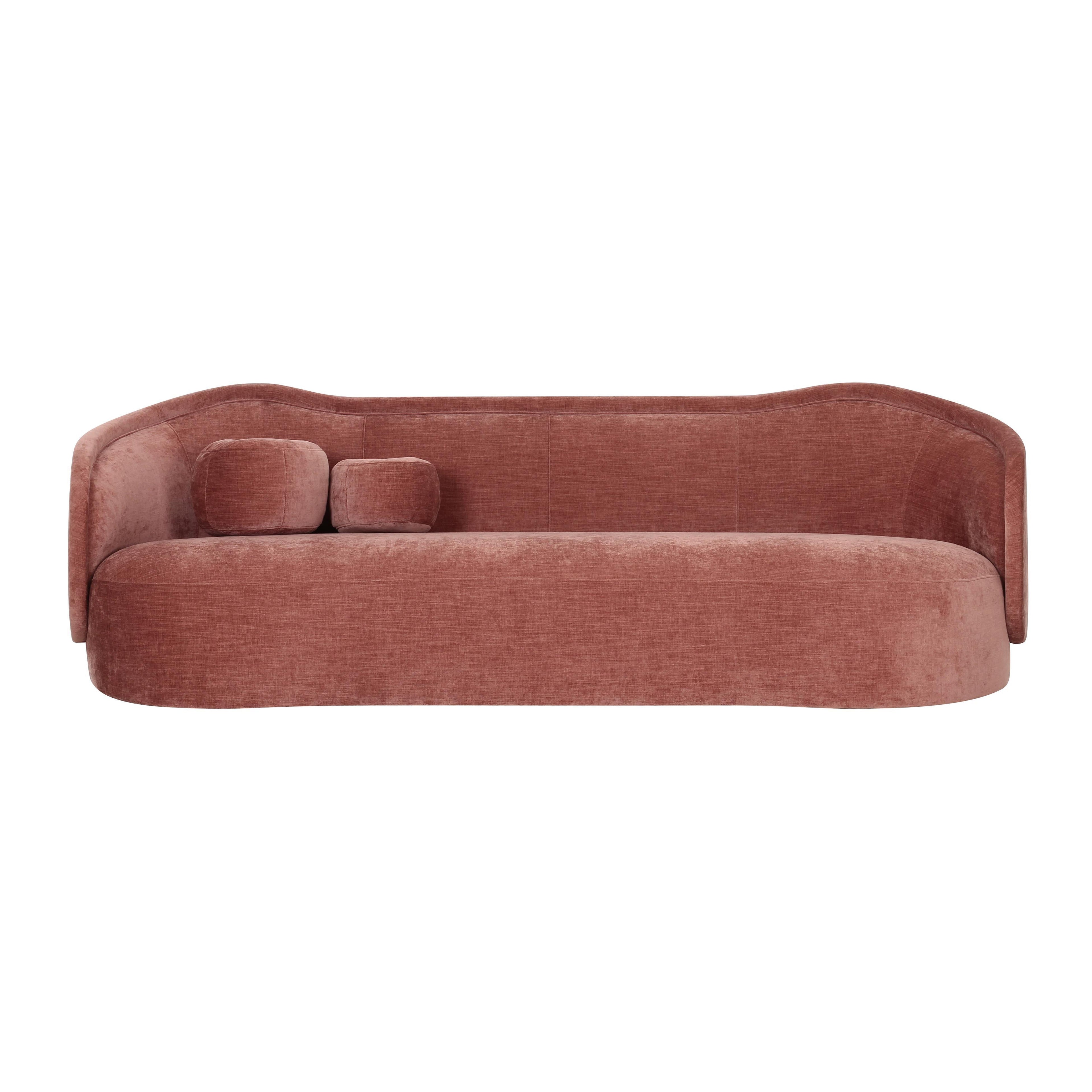 Circe 92.5" Performance Textured Velvet Sofa