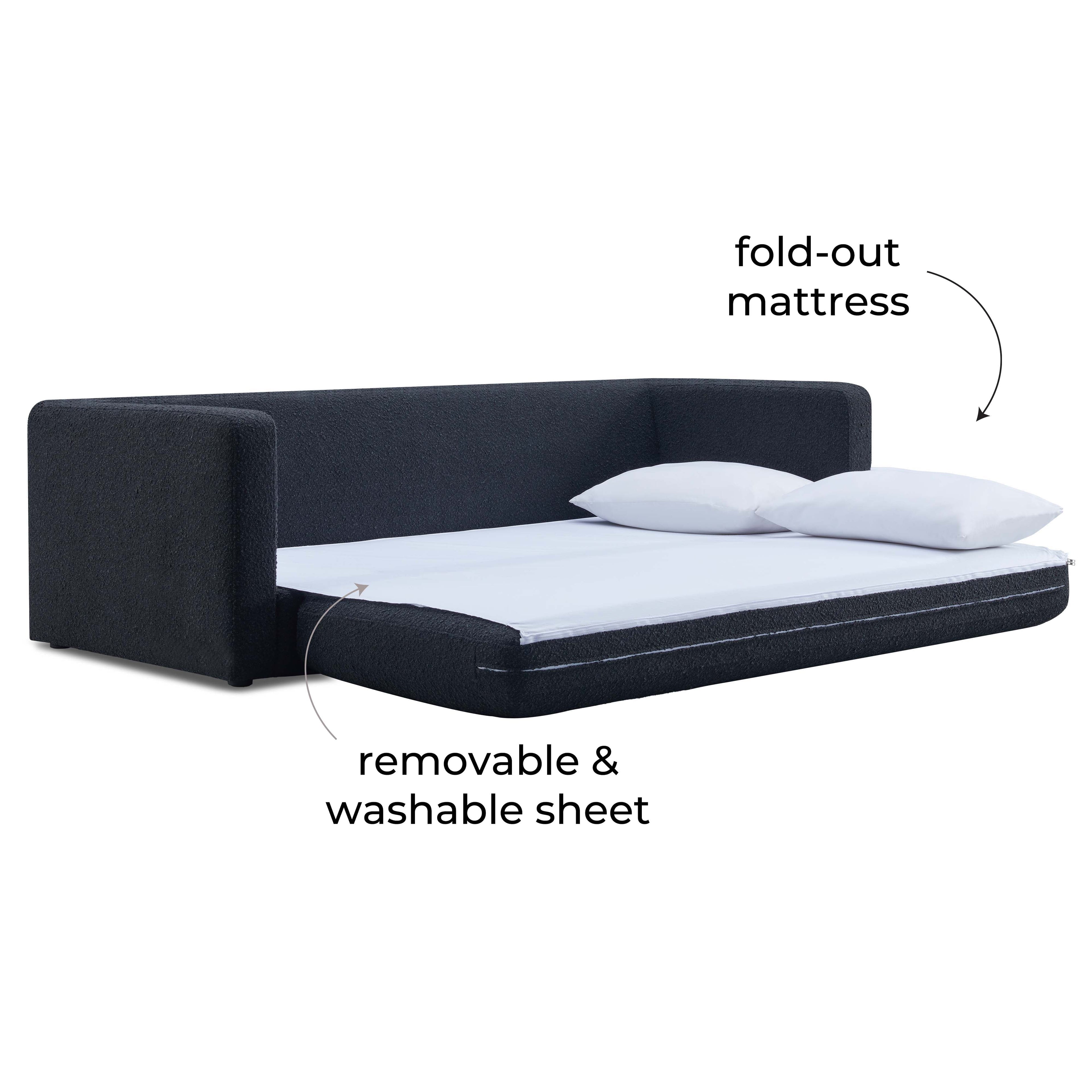 Ryan 91" Performance Boucle Sleeper Sofa