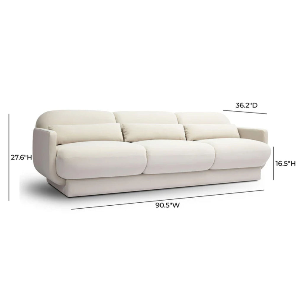 Azalea 90.5" Performance Velvet Sofa