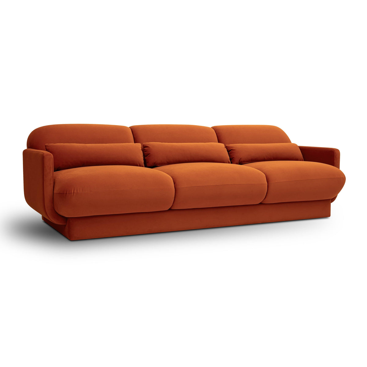 Azalea 90.5" Performance Velvet Sofa — Rust null