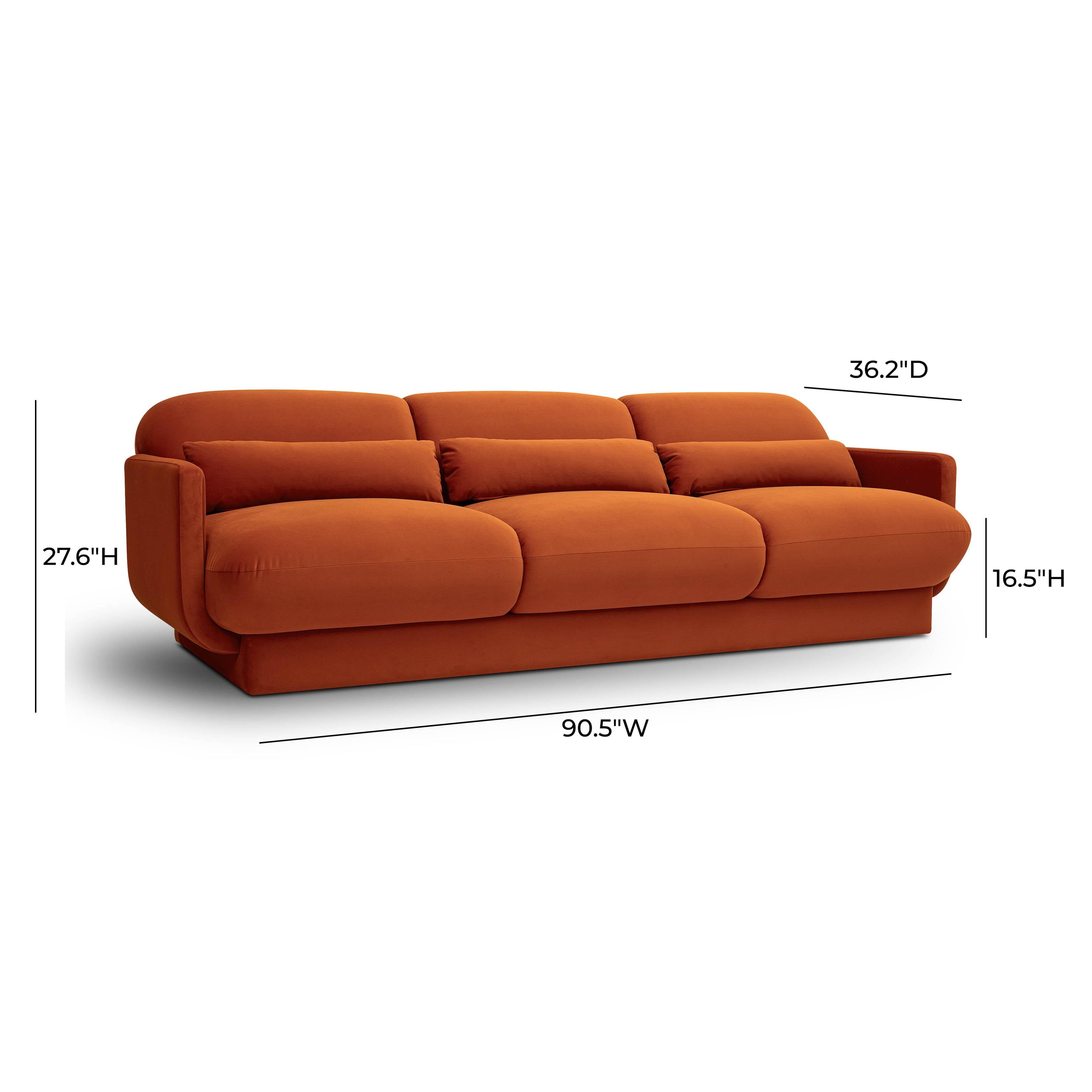 Azalea 90.5" Performance Velvet Sofa